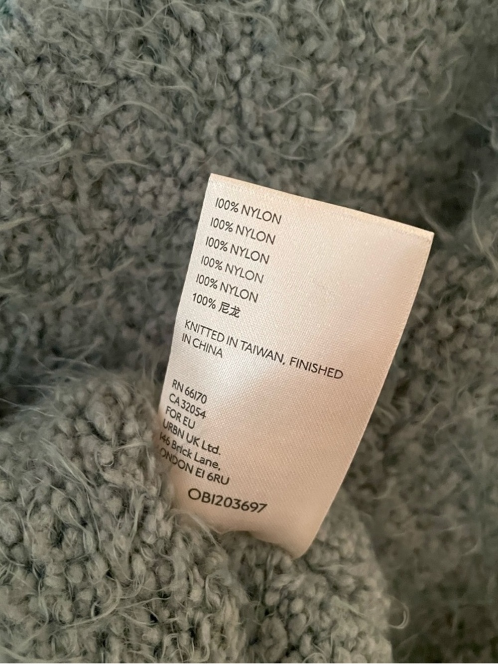 Free People Women's Green Spring Dust Icing Fuzzy V-Neck Pullover Sweater Size S - Picture 8 of 8